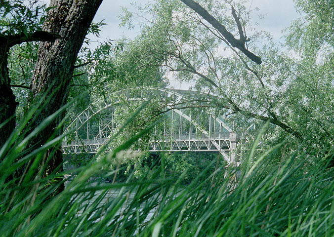 Brücken 3: Aarebrücke an der Mündung in den Rhein