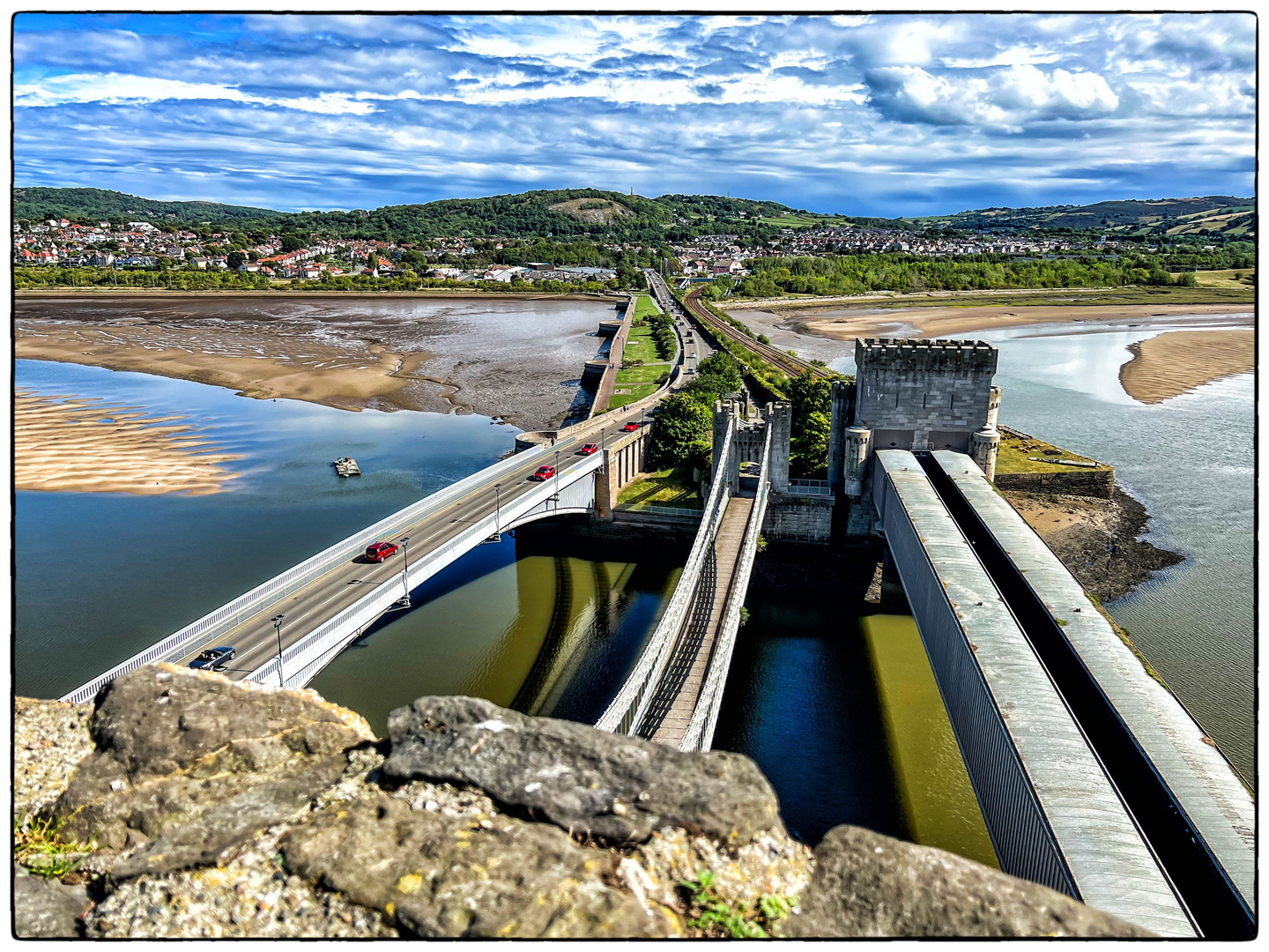 Brücken über den Conwy River Foto & Bild wales&somerset 2022 Bilder
