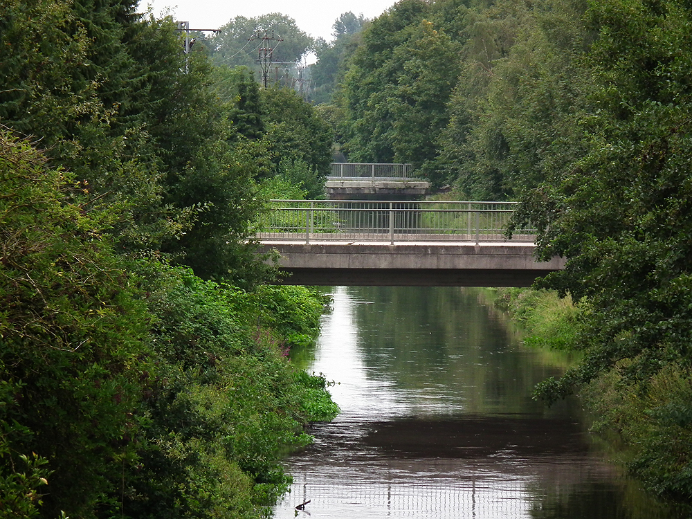 Brücken über den Nierskanal bei Geldern am Niederrhein