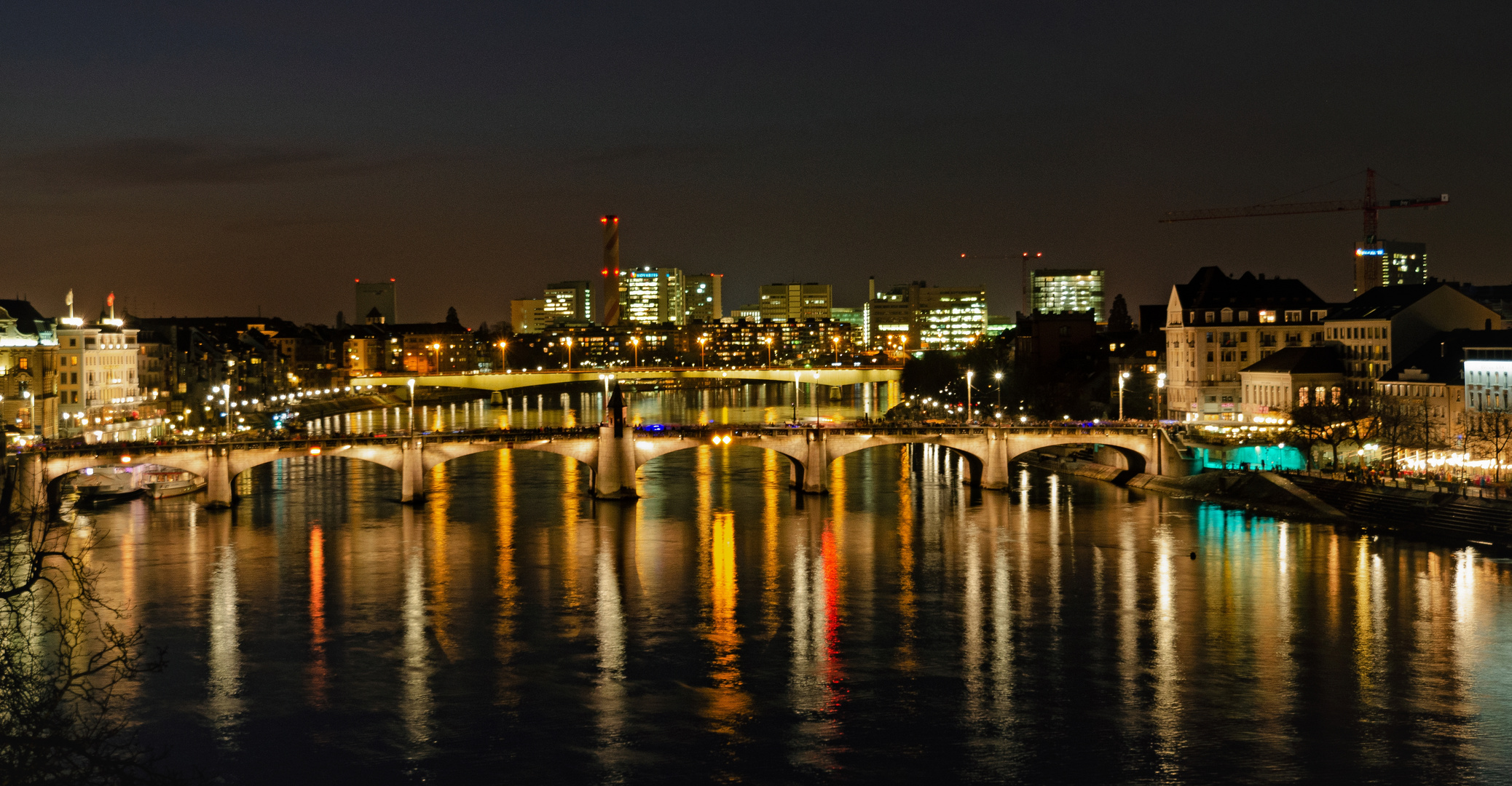 Brücken über den Rhein in Basel 