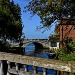 Brücken und Meer von Venedig 