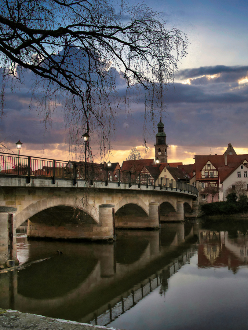 Brückenansicht in Lauf