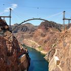 Brückenbaustelle am Hoover Dam, Nevada/Arizona