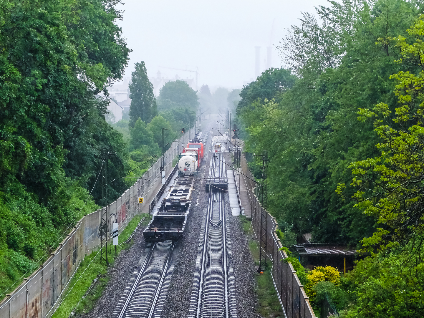 Brückenbaustelle