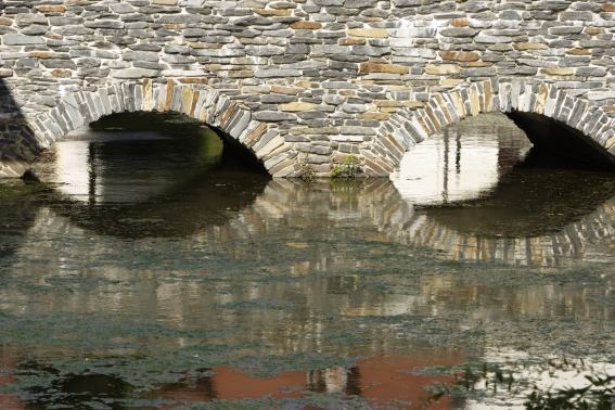 "Brückenblick" Wasserschloß Klaffenbach bei Chemnitz