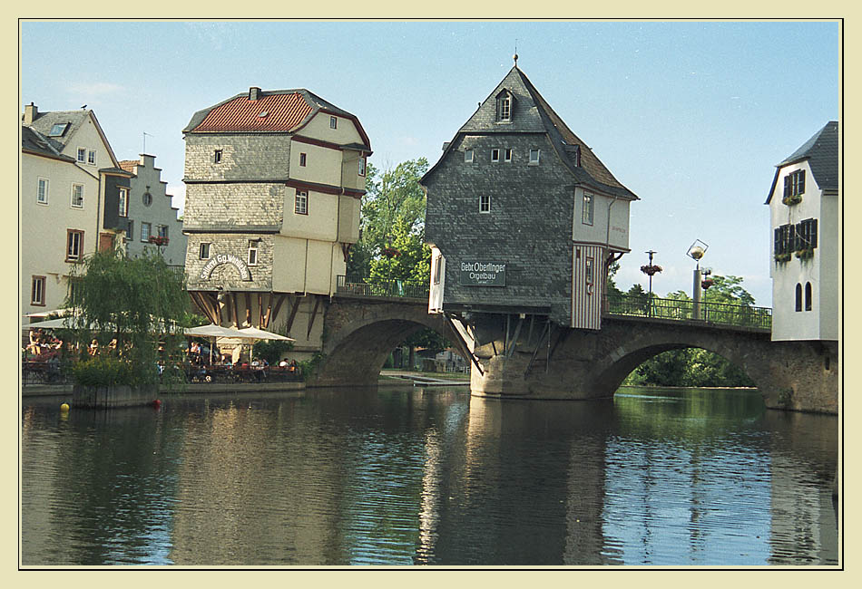 Brückenhäuser am Mühlenteich