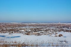 Brückenkippe Zwenkau im Winter