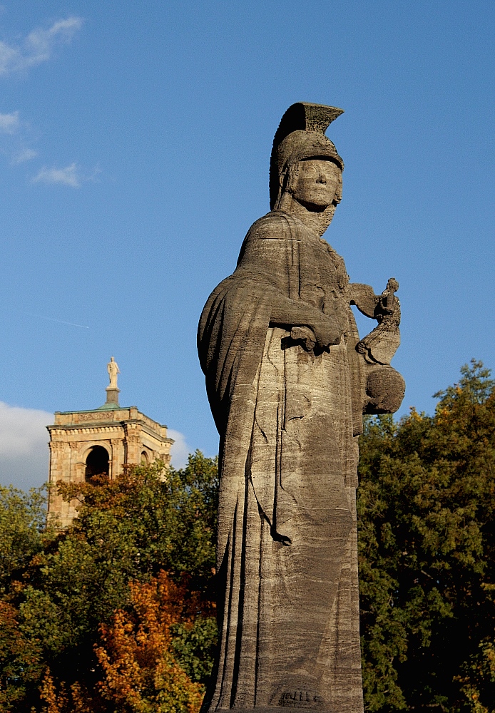 Brückenstatue auf der Maximilians-Brücke