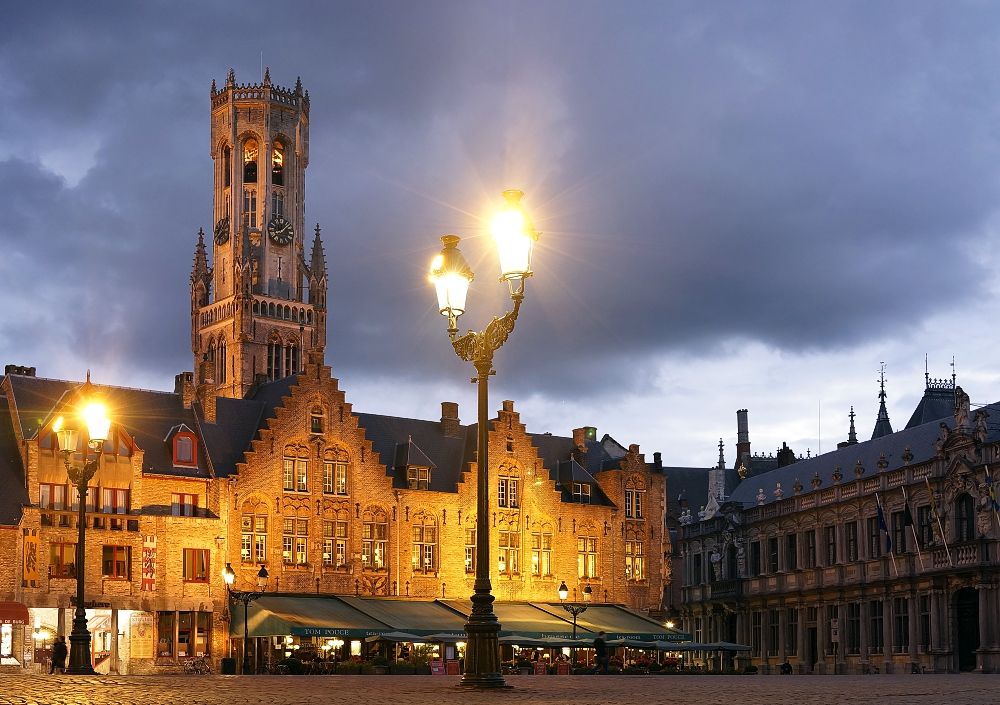 Brügge - Burgplatz mit Belfort