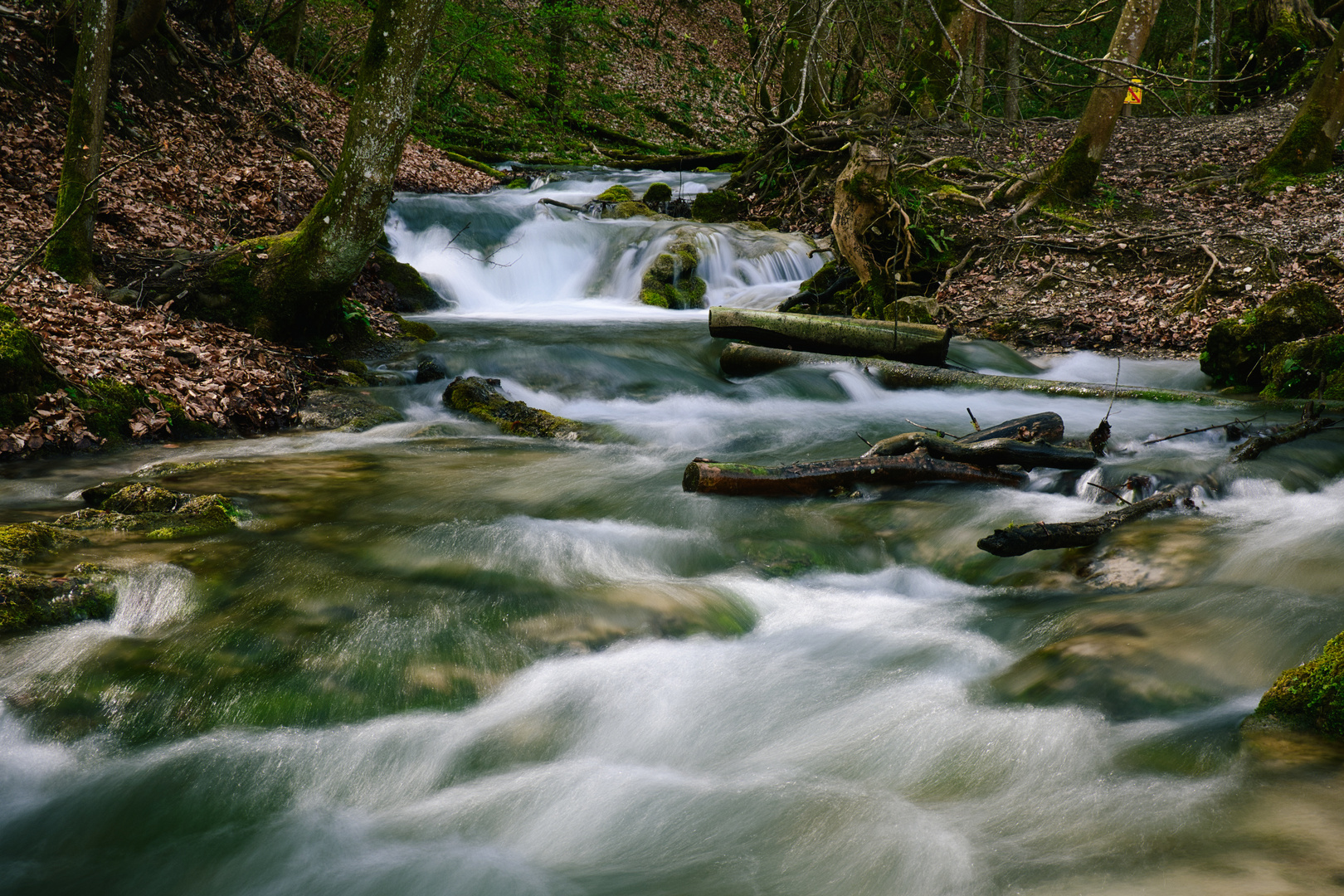 Brühlbach als Langzeitbelichtung