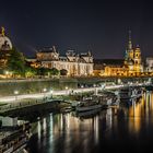 Brühlsche Terrasse bei Nacht