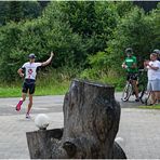 Brünnthaltriathlon: Start Laufstrecke