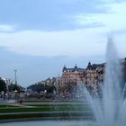 Brüssel - Blick vom Park am Triumphbogen in Richtung Stadt