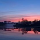 Brug Lommel in de ochtend