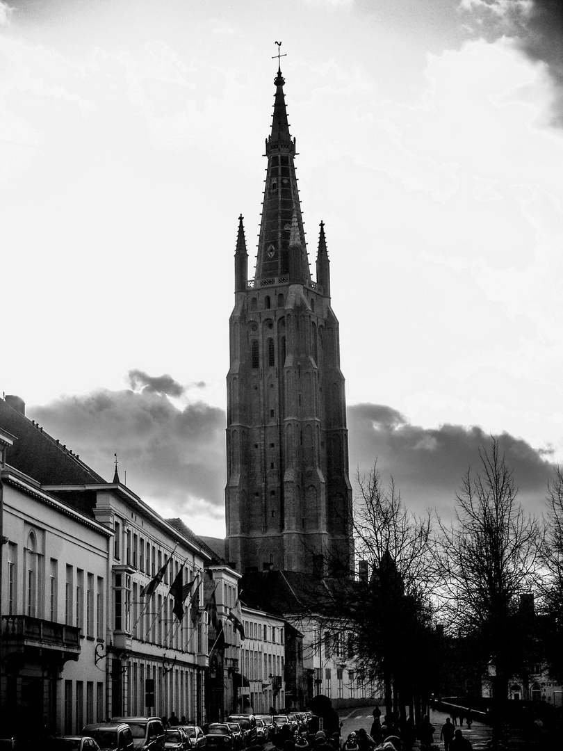 Bruge en noir et blanc