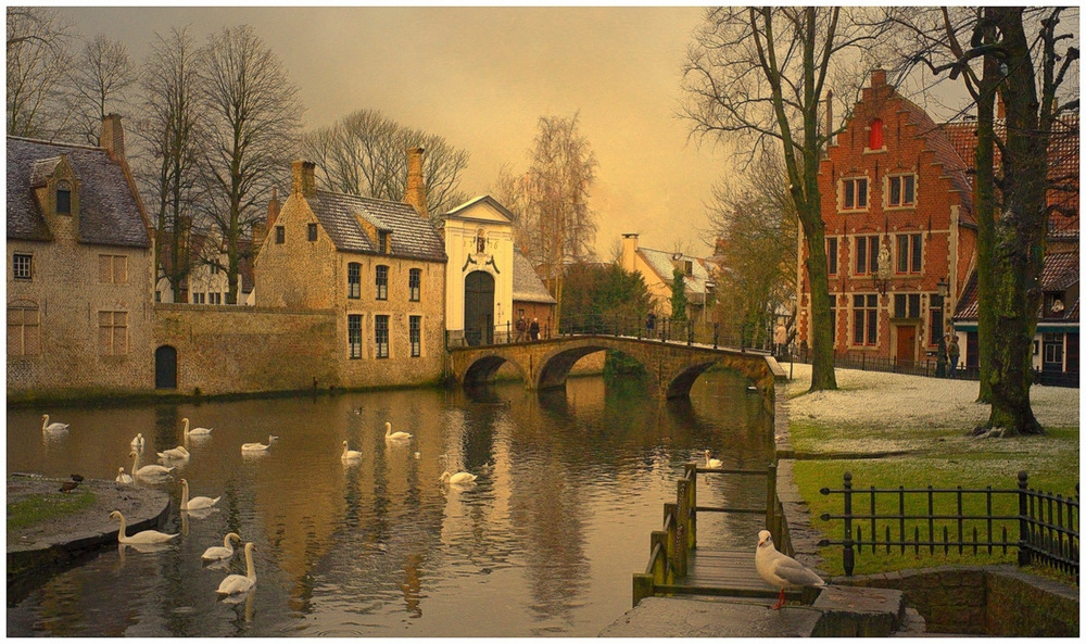 Bruges in the winter.