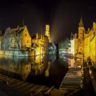 Bruges, night panorama