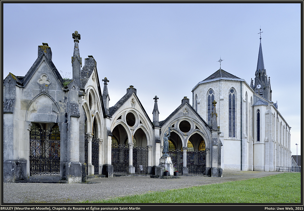 BRULEY (F, Lorraine, 54), Chapelle du Rosaire, Ansicht von SSO