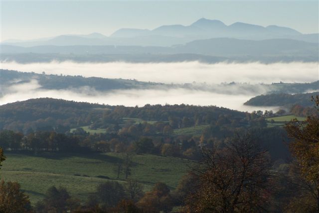 Brume dans les Combrailles