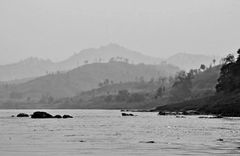 brume matinale sur le Mékong