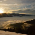 Bruneck im Nebel versunken