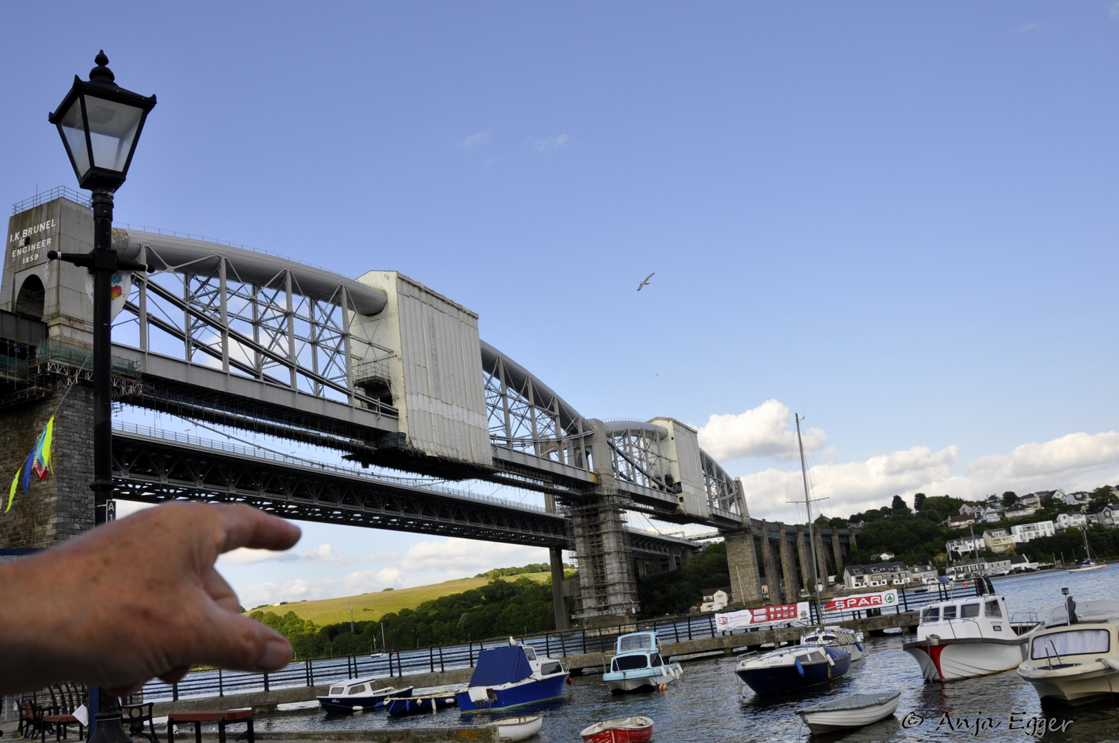 Brunel Brücke - Royal-Albert-Brücke in Saltash (Cornwall) / Brunel Bridge - England