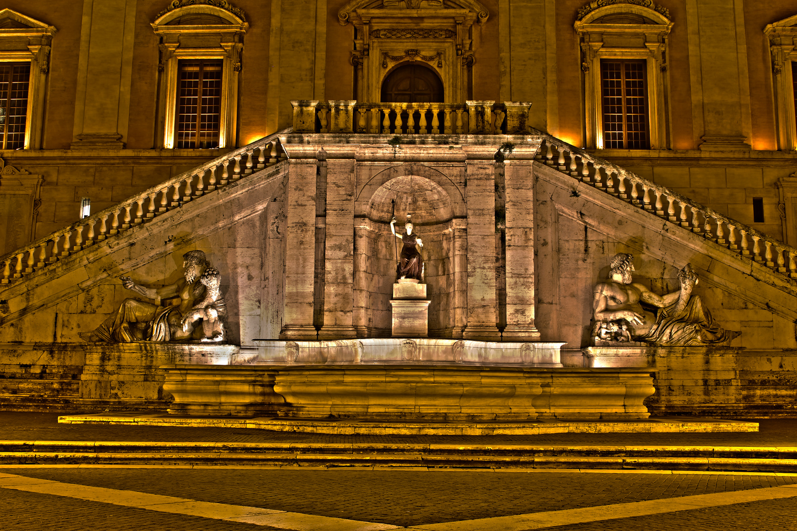 Brunnen am Campidoglio in Rom