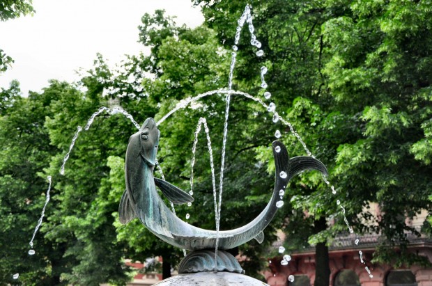 Brunnen am Fischtorplatz in Mainz