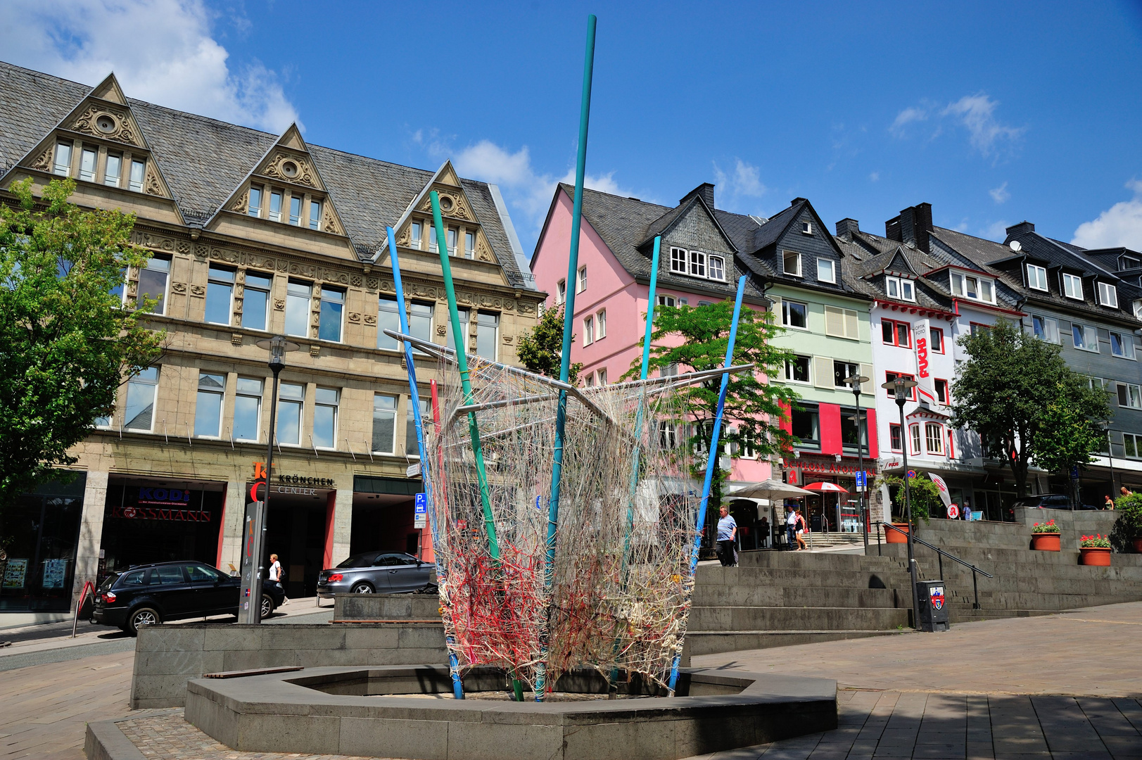 Brunnen am Kornmarkt in Siegen