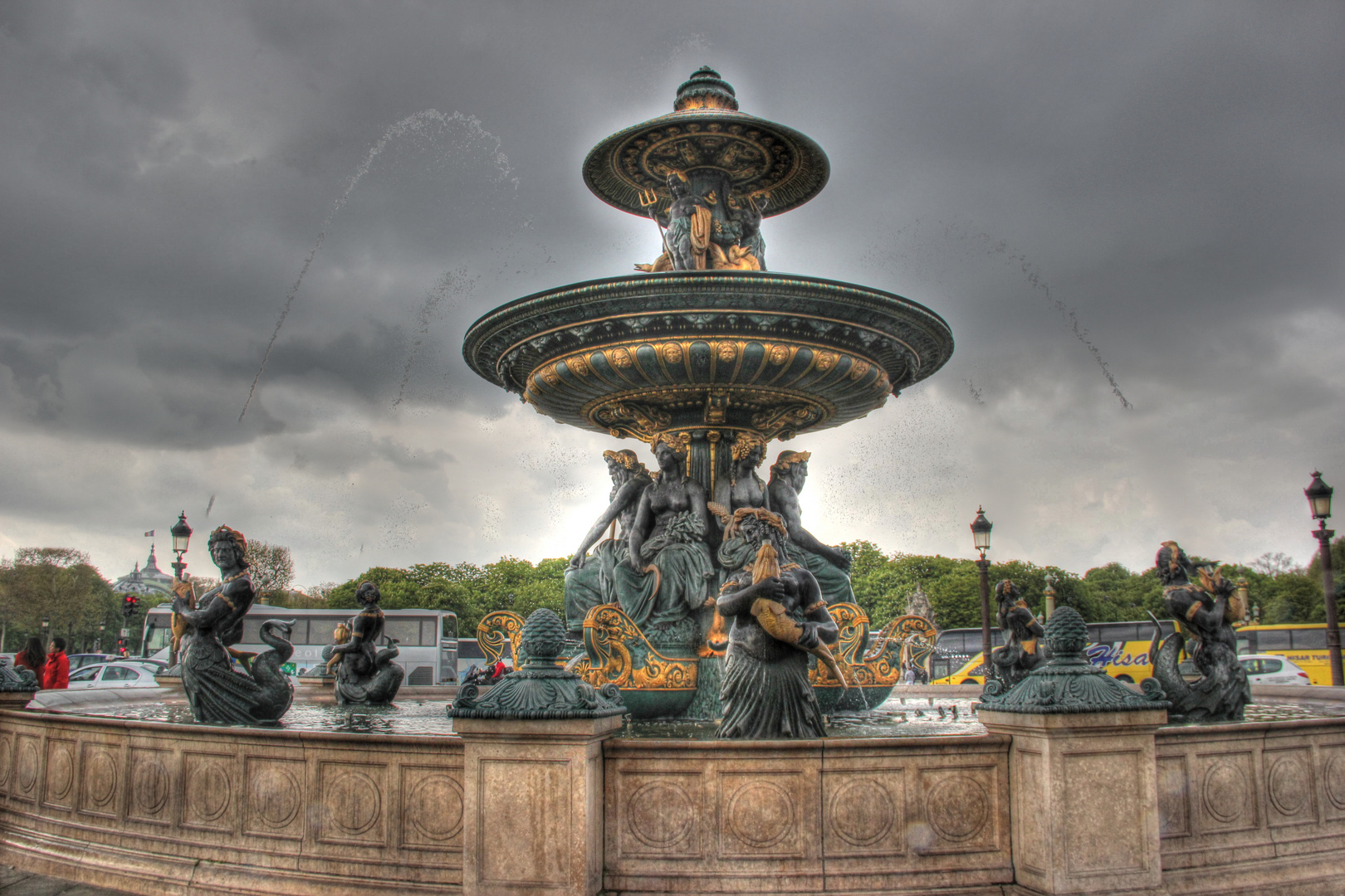 Brunnen am Place de la Concorde