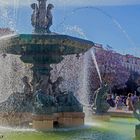 Brunnen am Rossio Platz Lisboa