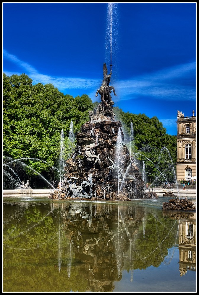 Brunnen am Schloss Herrenchiemsee