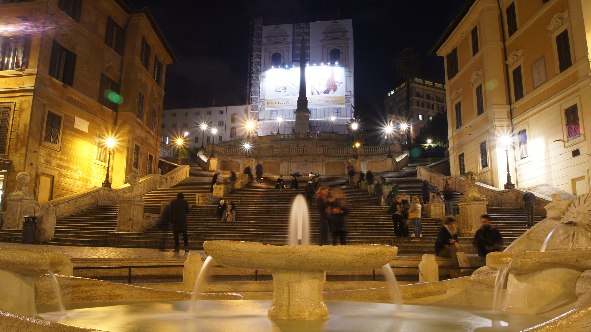 Brunnen an der Spanischen Treppe in Rom