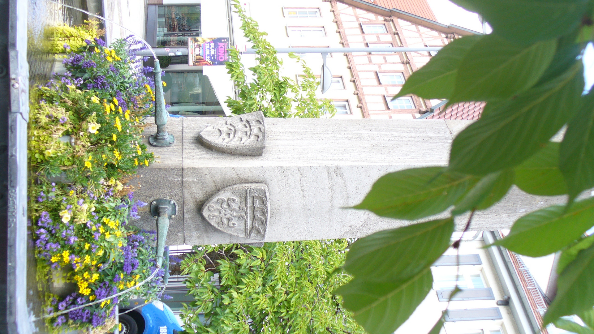 Brunnen auf dem Marktplatz in Kirchheim / Teck