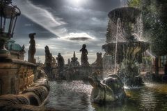 Brunnen auf dem Zwinger Gelände