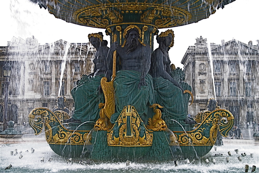 Brunnen auf der Place de la Concorde