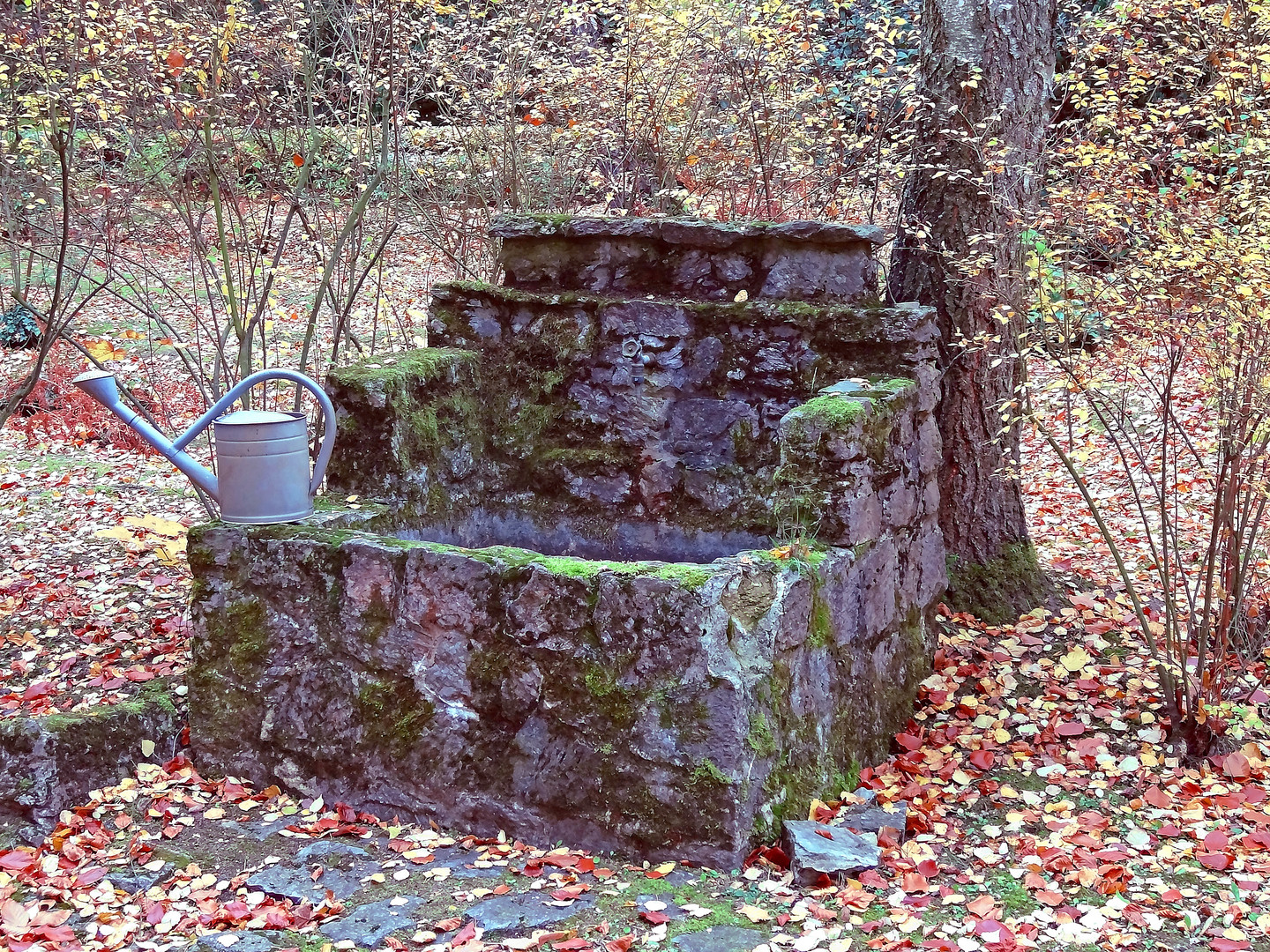 Brunnen auf Hauptfriedhof Plauen