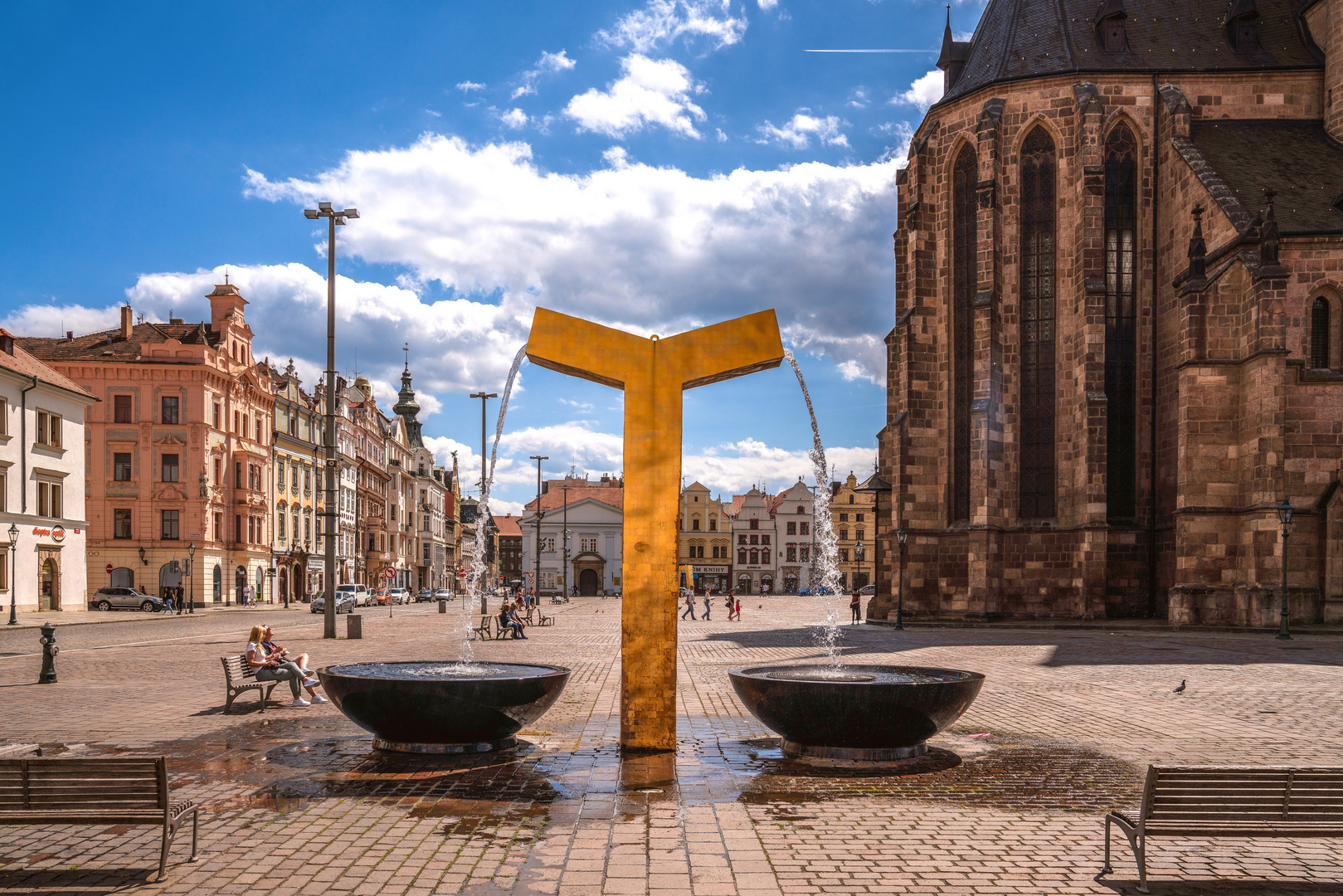 Brunnen "Der Engel" in Pilsen