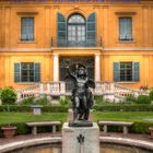 Brunnen im Garten der ehemalige Villa des "Malerfürsten" Franz von Lenbach in München