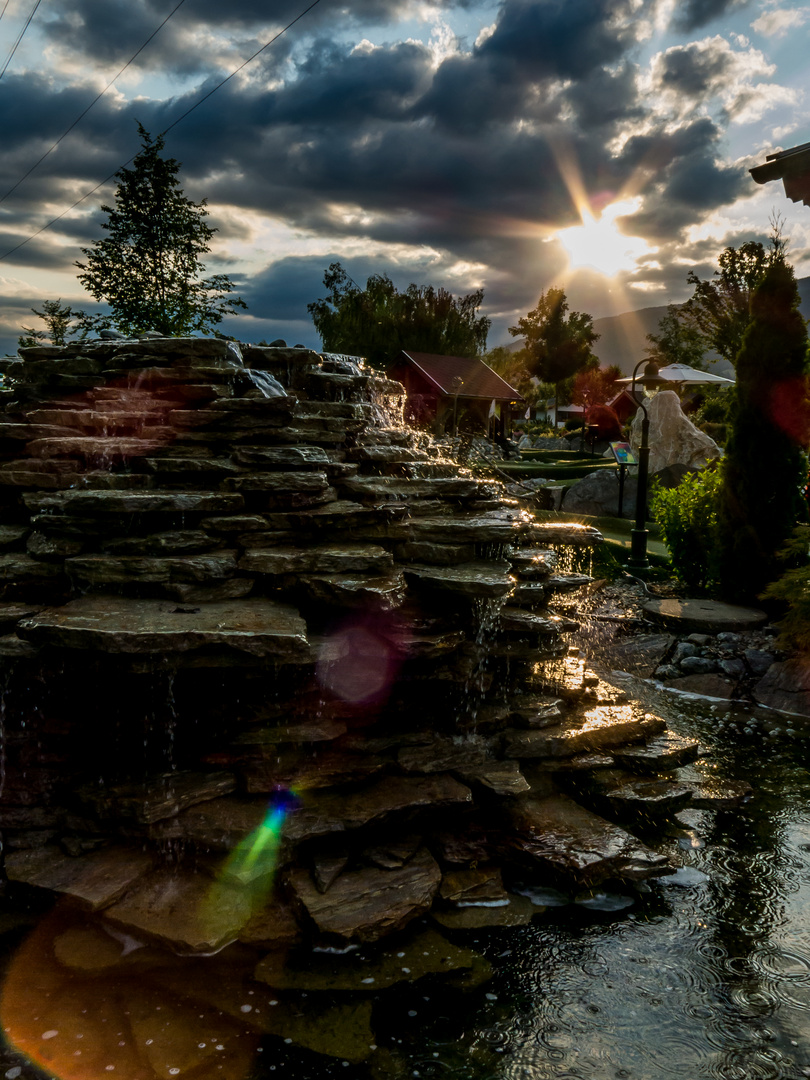 Brunnen im gegenlicht!