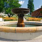 Brunnen im Rosengarten in Bad Salzuflen