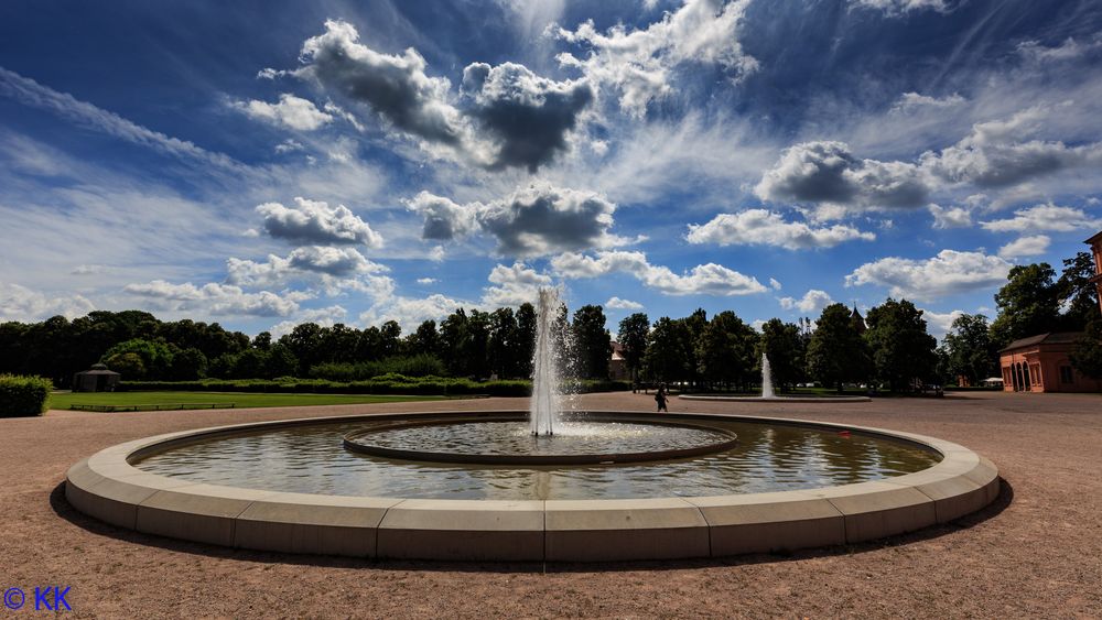 Brunnen im Schlossgarten, Schloss Rastatt