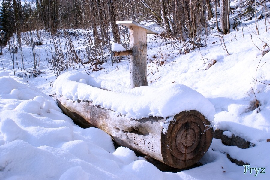 Brunnen im Schnee