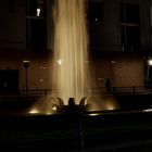 Brunnen in Berlin bei Nacht