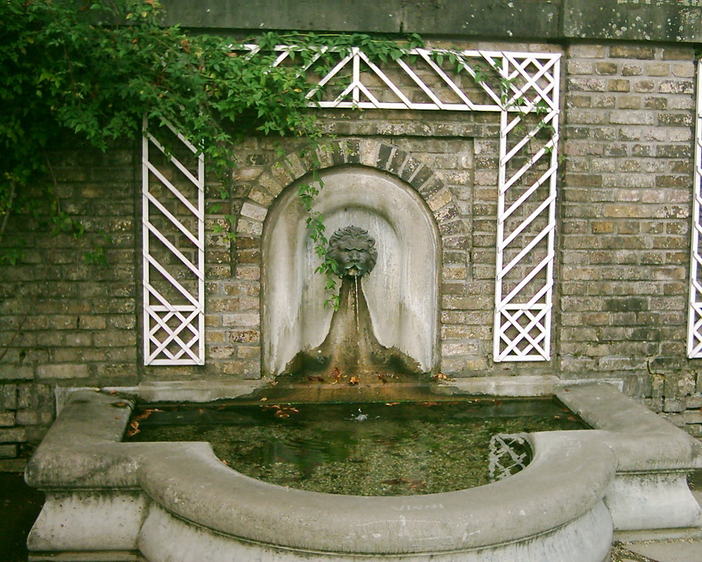 Brunnen in der Flora