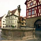 Brunnen in Rothenburg ob der Tauber.