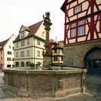 Brunnen in Rothenburg ob der Tauber.