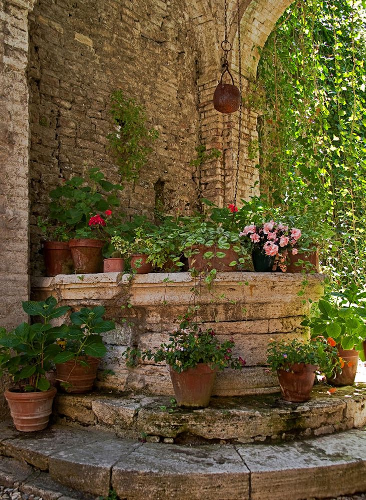 Brunnen in San Quirico d´Orcia