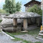 Brunnen in Soglio, Graubünden