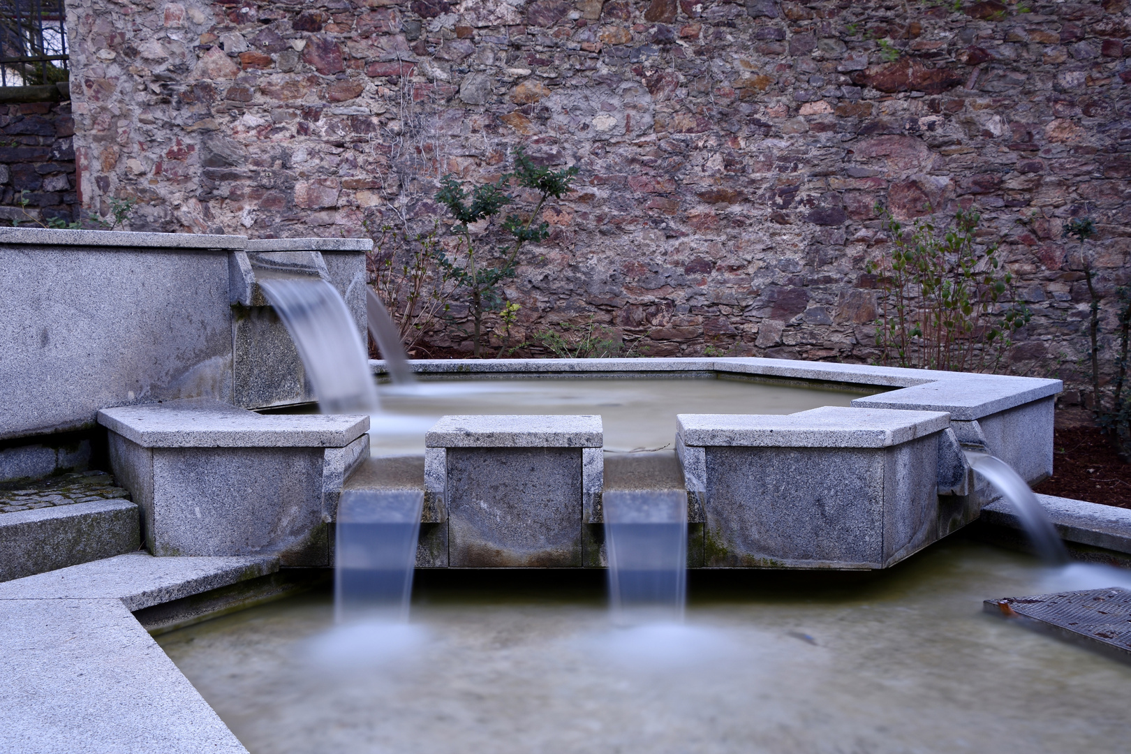 Brunnen Langzeitbelichtung